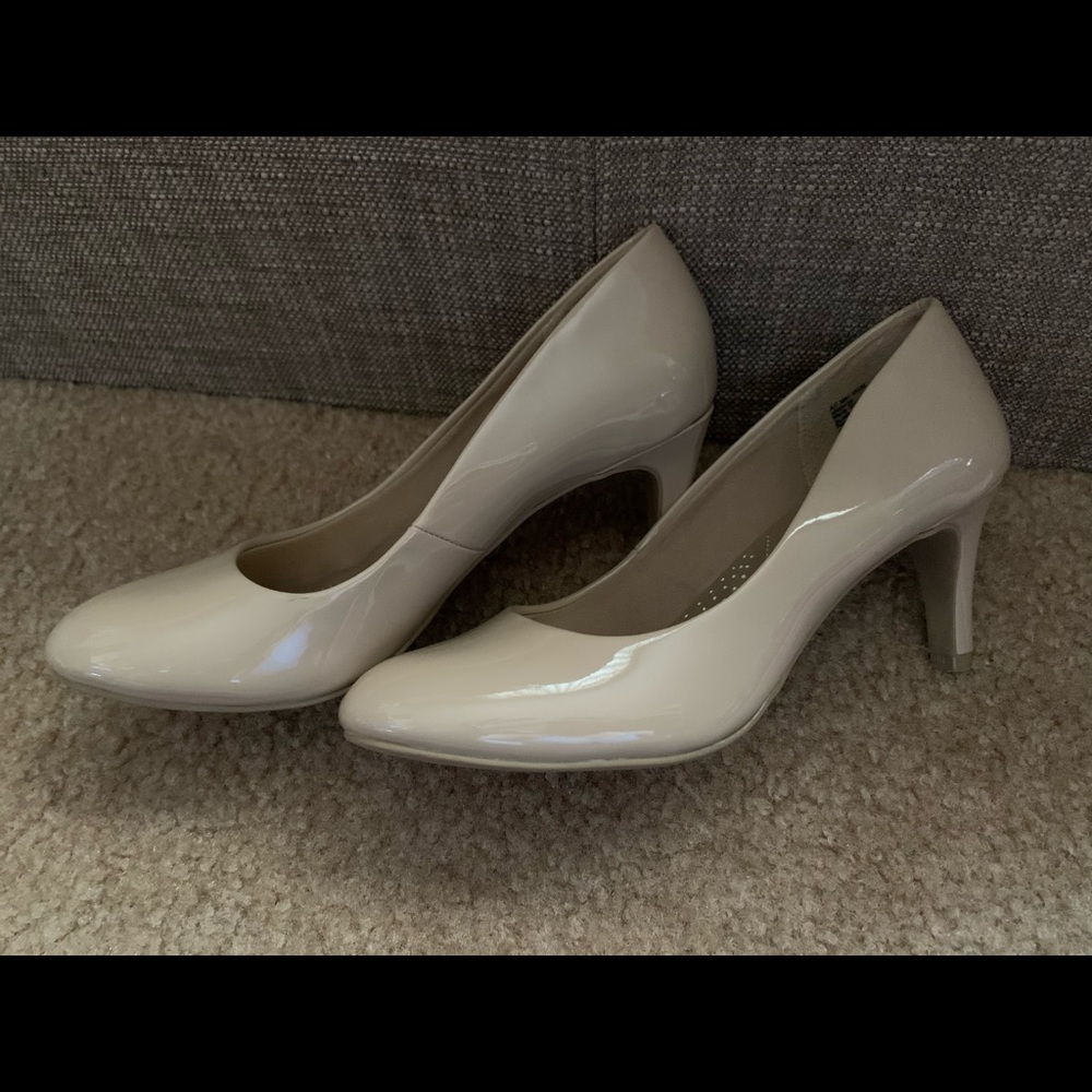 Cream Low Heels